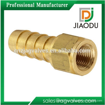 JD-2069 Gold Tone Rosca hembra Conexiones de manguera Barbes Nipple